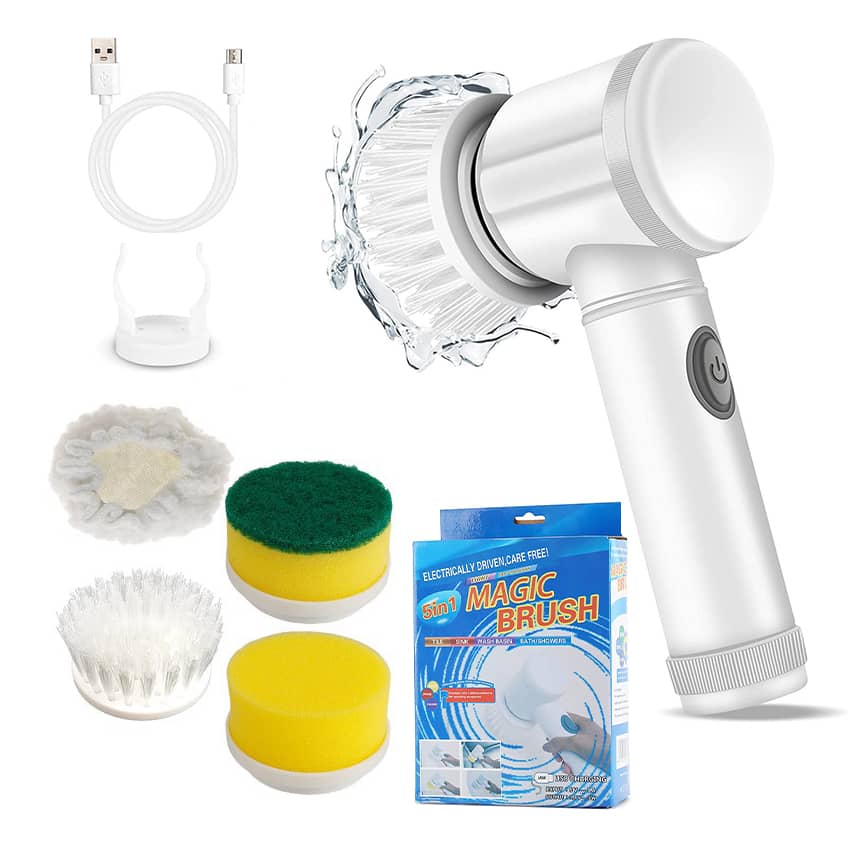 فرشاة التنظيف الكهربائية 5 في 1