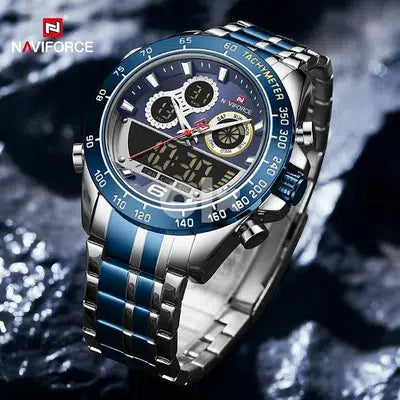 ساعة نافي فورس ازرق 1023