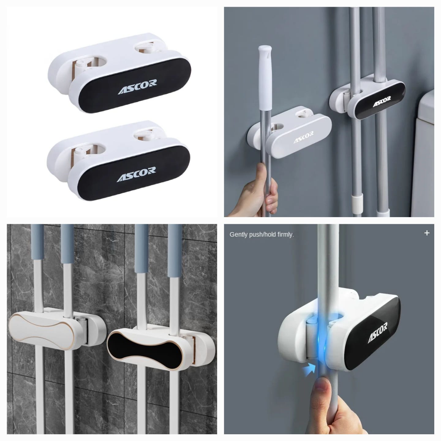 رف ممسحة مثبت على الحائط ، رف أدوات تخزين