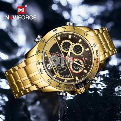 ساعة نافي فورس ذهبي 1021