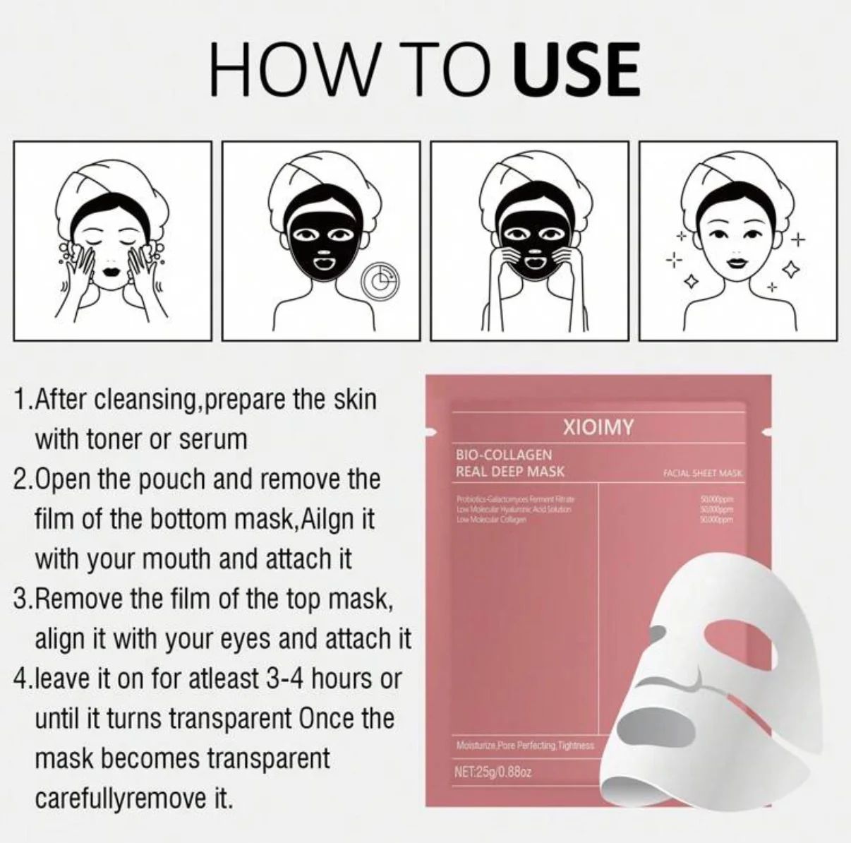 قناع الوجه المرطب بالكولاجين