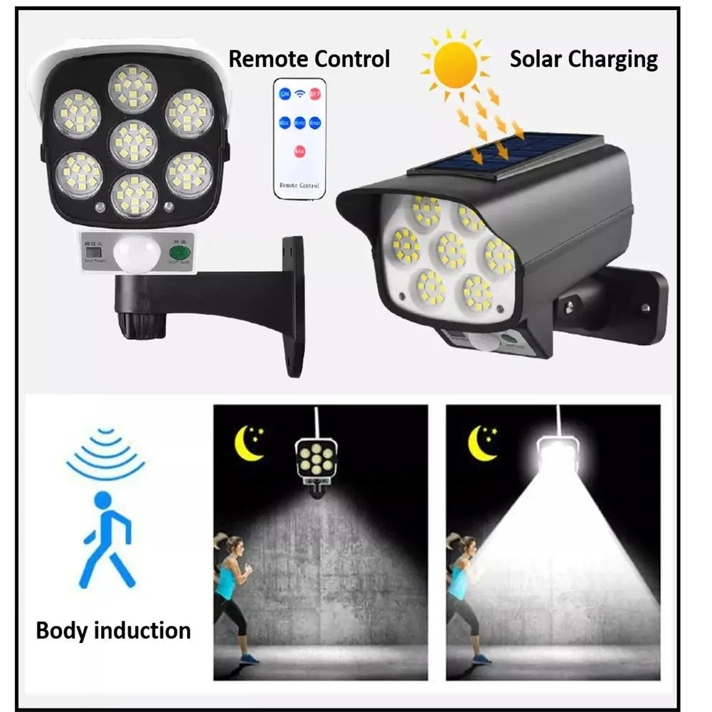 مصباح  LED  يعمل بطاقة الشمسية عالي الضوء وتحكم لا سلكي