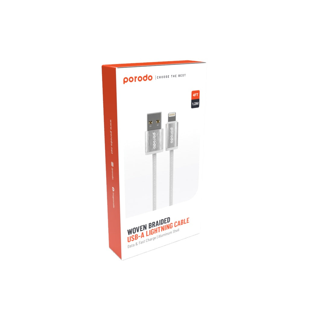 USB A / Lightning Porodo  كابل
